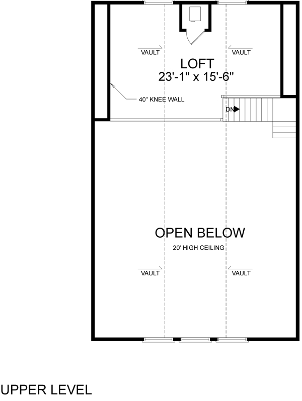 Upper Level Floorplan image of The Mulberry Grove House Plan